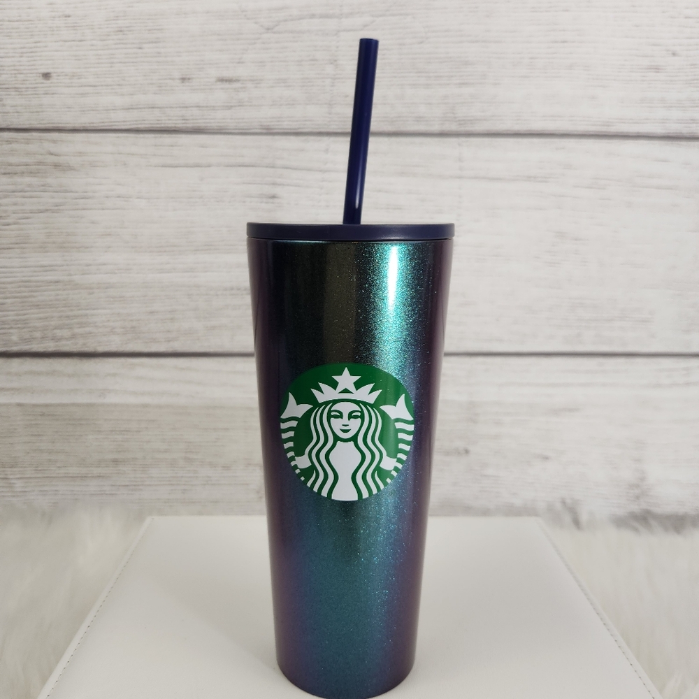 Starbucks Green Glitter Stainless Steel Tumbler